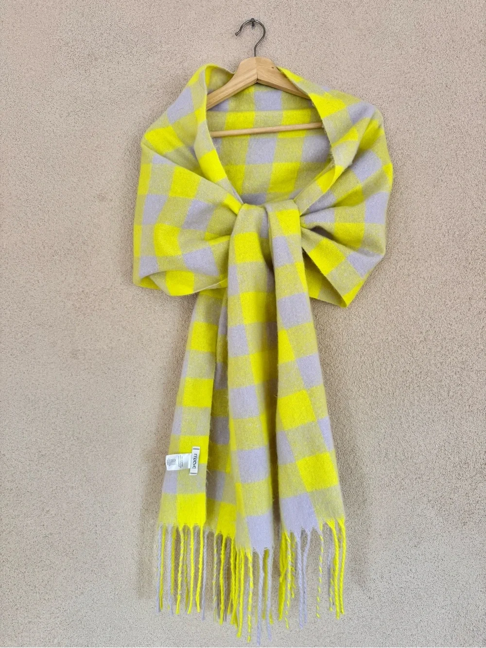 Maeve Brushed Gingham Checked Scarf/Wrap from Anthropologie